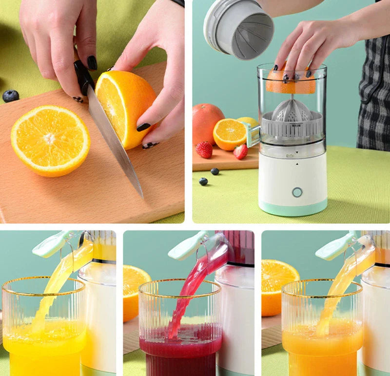 Compact and Cordless Electric Citrus Juicer - Perfect for Healthy, On-the-Go Hydration in New Zealand