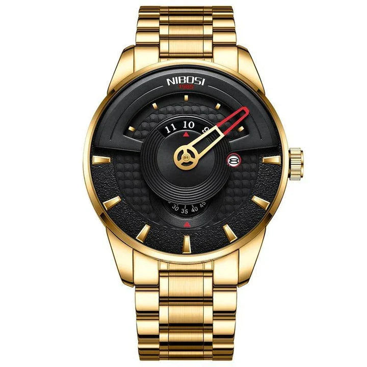 Stylish and durable quartz waterproof watch for the modern Kiwi bloke, featuring an alloy case, stainless steel strap, and a range of eye-catching colours.