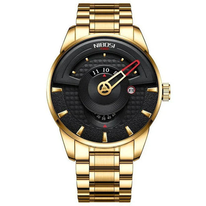 Stylish and durable quartz waterproof watch for the modern Kiwi bloke, featuring an alloy case, stainless steel strap, and a range of eye-catching colours.