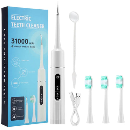 Advanced Sonic Vibration Tooth Cleaner with 31,000 vibrations per minute for deep cleaning and plaque removal