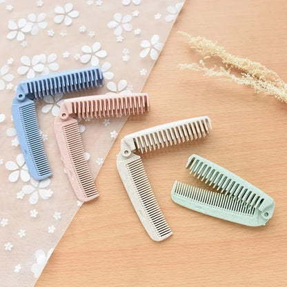 Foldable Anti-Static Hair Brush and Comb in multiple colours - a sustainable and portable hair styling tool