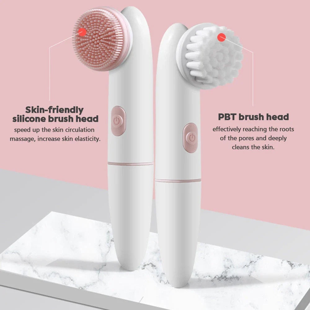 2-in-1 Electric Facial Cleansing Brush and Pore Cleanser, with advanced features like waterproof design and adjustable speeds for a deep, gentle clean