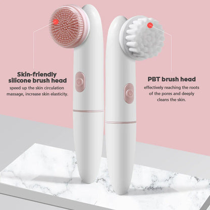 2-in-1 Electric Facial Cleansing Brush and Pore Cleanser, with advanced features like waterproof design and adjustable speeds for a deep, gentle clean