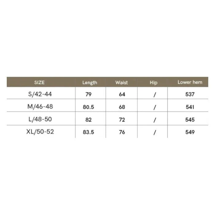 Elegant Fairy Gauze A-Line Skirt in Orange Beige and White, featuring a classic A-line silhouette and ankle-length design