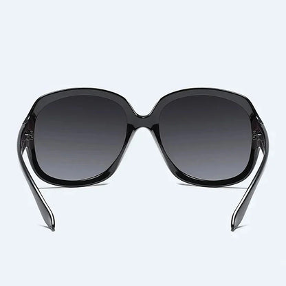 Elegant oversized polarized sunglasses with gradient tint, offering UV protection and style for Kiwi fashionistas