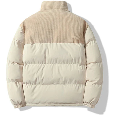 Warm and stylish down jacket with detachable hood, available in a range of colours and sizes