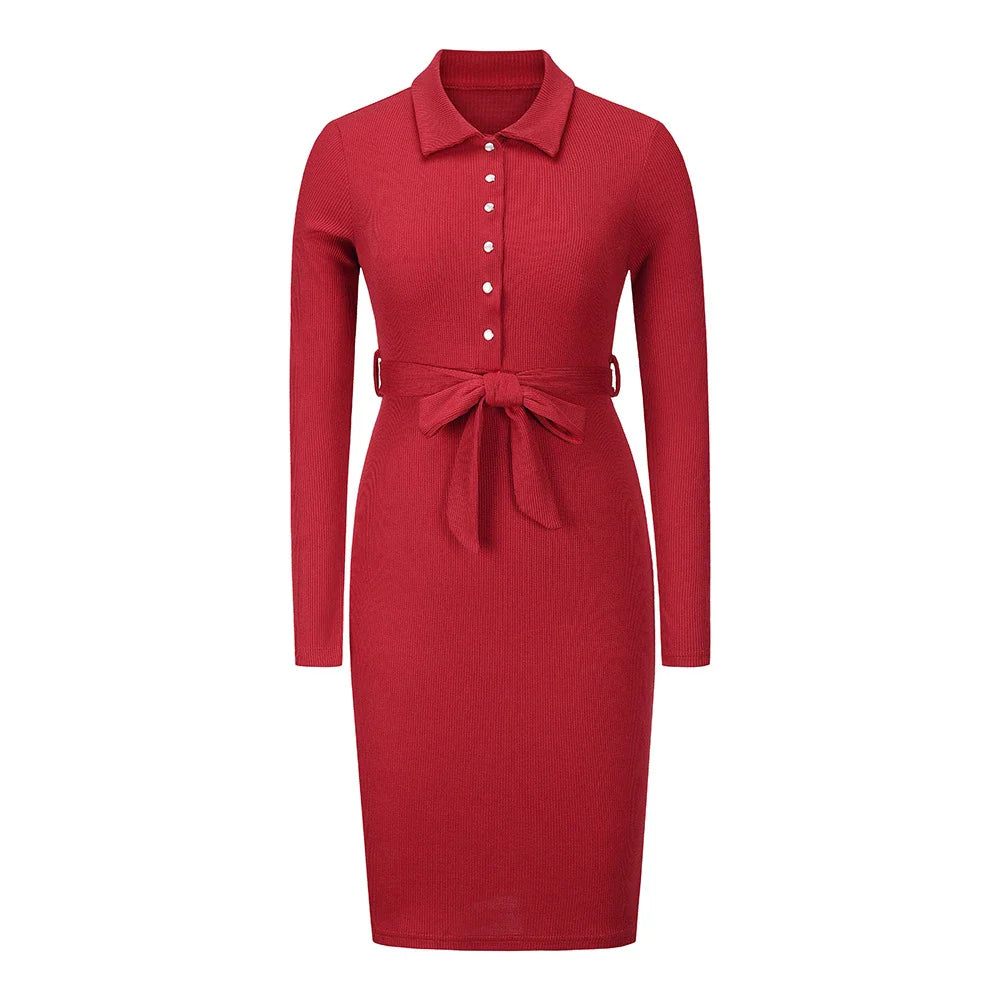 A high-quality mid-length knitted pullover dress in a range of stylish colors, perfect for the modern Kiwi woman's wardrobe