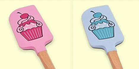 Cute Kiwi-Friendly Silicone Spatulas Set with Sturdy Wooden Handles, Heat-Resistant up to 230°C