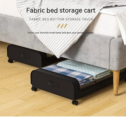 Versatile fabric storage rack for beds and cars, featuring a sleek, modern design and impressive one-layer storage capacity