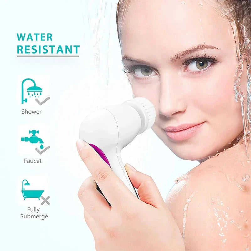 5-in-1 Electric Facial Cleanser for Radiant, Healthy-Looking Kiwi Skin