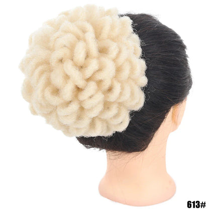 A stylish and eco-friendly Afro Hair Bag with adjustable drawstring, suitable for various hairstyles like buns, dreadlocks, and Afros.