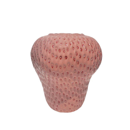 Stylish strawberry-shaped ceramic vase in various colors and sizes, perfect for adding Kiwi charm to your home decor