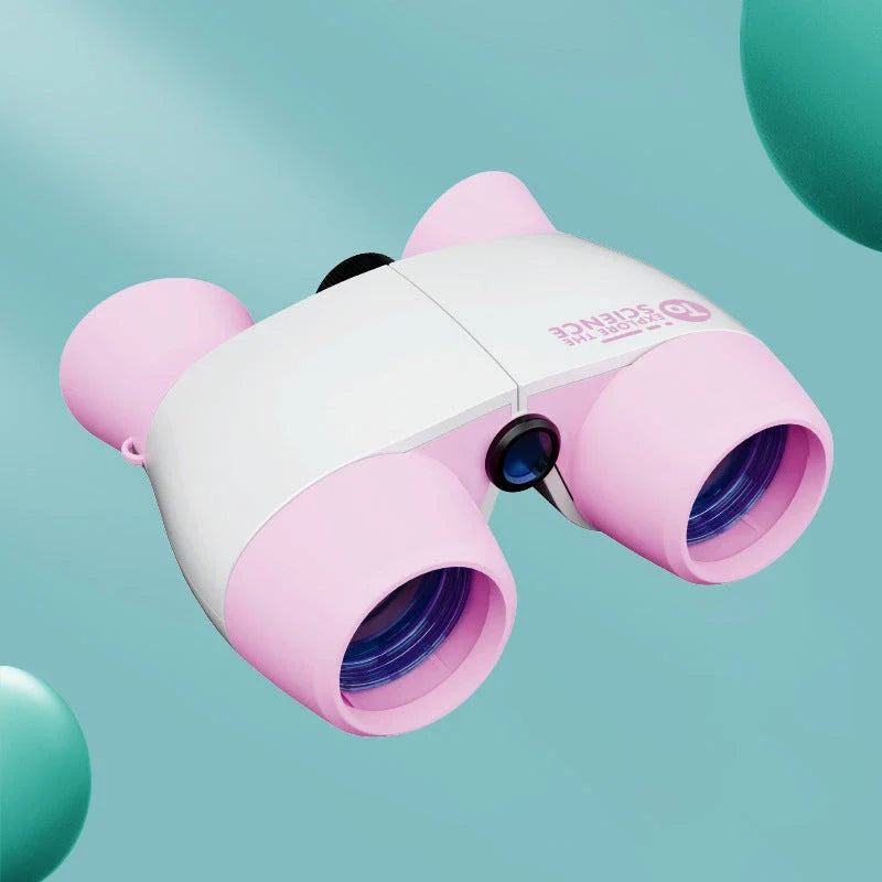 Kids' high-definition binoculars in blue color, designed for outdoor adventures and nature exploration