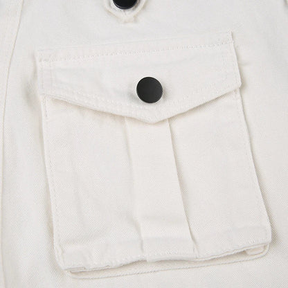 Durable multi-pocket straight leg jeans in white color, designed for the active Kiwi lifestyle