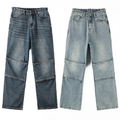A pair of vintage-inspired denim overalls, featuring a classic workwear design and a premium cotton construction for the modern Kiwi bloke.