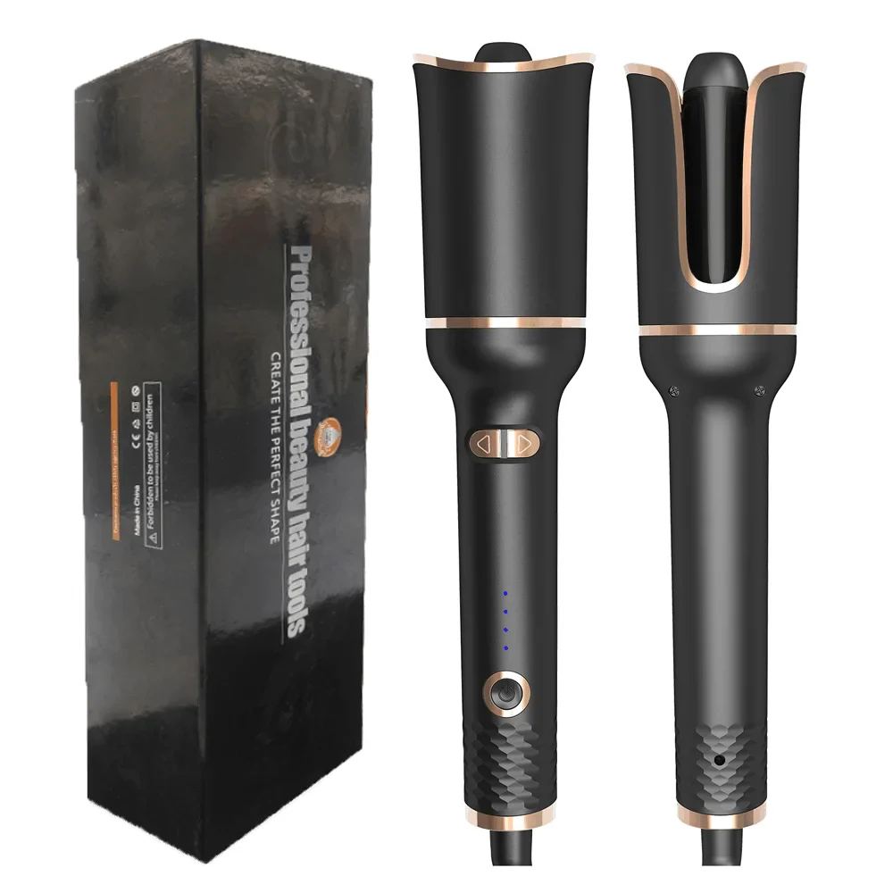 Professional Automatic Hair Curler with tourmaline ceramic technology, adjustable temperature settings, and rotating air curler for effortless salon-quality curls.