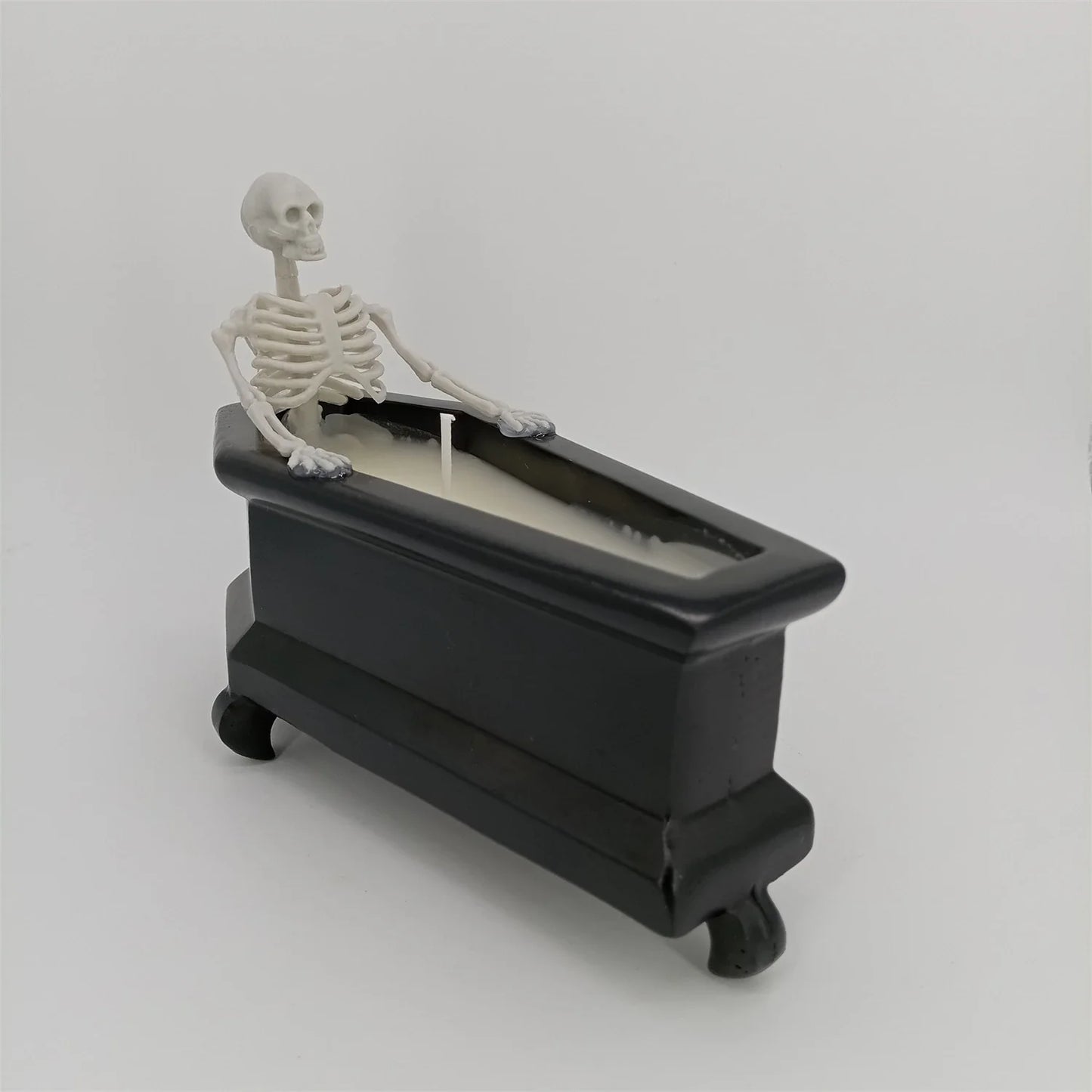 Bubble Bath Skeleton Halloween Ornament Crafted with Premium Resin Wax for Festive New Zealand Decor