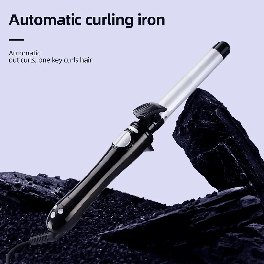 25mm Automatic Hair Curler with 360-degree Rotation and Adjustable Temperature for Salon-Quality Curls