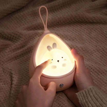 Cute animal-themed LED night light with motion sensor for Kiwi kids' bedrooms and nurseries