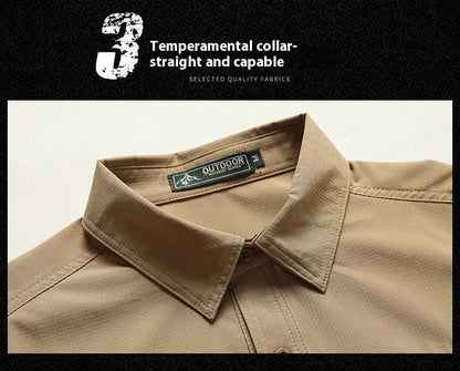 Versatile, durable long-sleeve workwear shirt in classic colors for the modern Kiwi