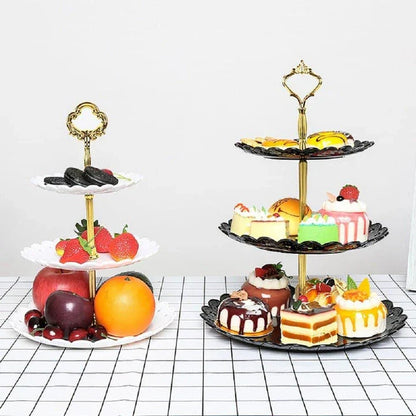 Trendha Cake Stand in Multicolored - A modern, sleek platform to showcase your delectable baking creations