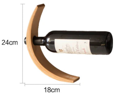 Elegant wine shelf made of solid wood for modern Kiwi homes, showcasing up to 6 wine bottles in a minimalist, stylish design.