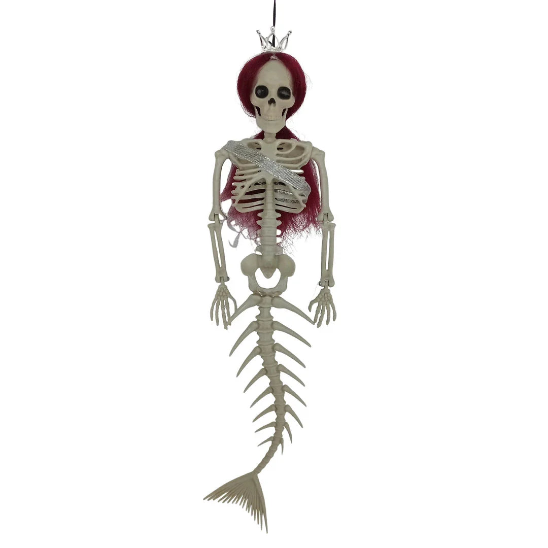 Hanging mermaid bone pendant decoration for outdoor Kiwi courtyards and gardens in various colours