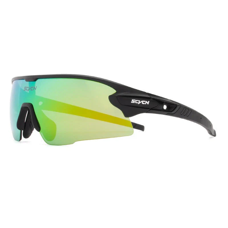 Stylish UV-blocking bike glasses with semi-rimless frame and range of color options for Kiwi cyclists
