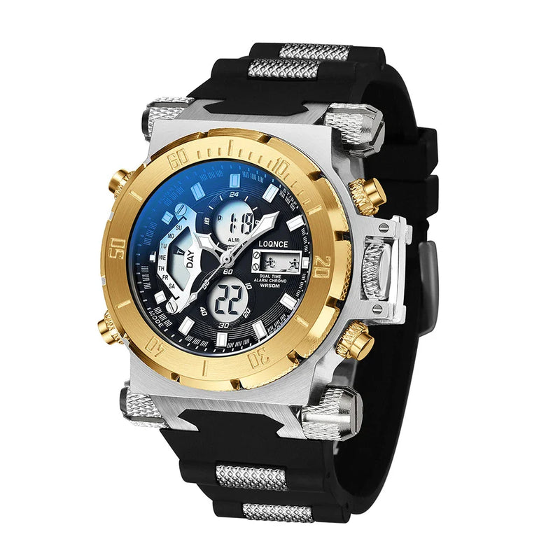 Shopfluxpro NZ Stylish Dual Movement Chronograph Watch with Luminous Display