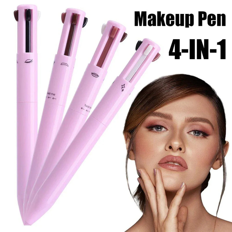 Shopfluxpro NZ Versatile 4-in-1 Waterproof Makeup Pencil - Your All-in-One Beauty Essential