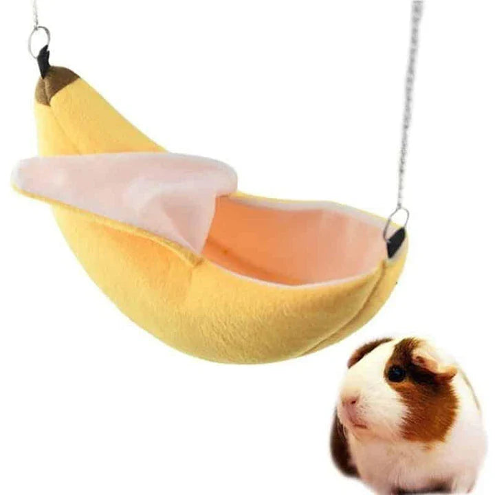 Trendha Banana Hammock - A cozy pet retreat crafted from soft New Zealand fleece in a unique Kiwiana design