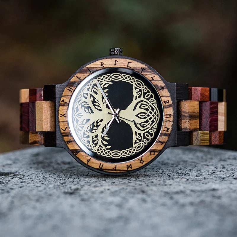 Stylish wooden quartz watch with natural wood design and reliable Japanese movement, perfect for Kiwi lifestyle