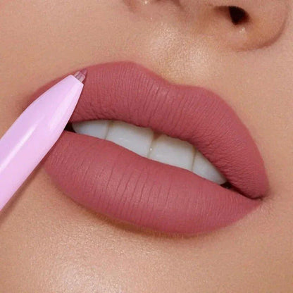 A multi-functional waterproof makeup pencil that can be used as an eyebrow pencil, eyeliner, lip liner, and highlighter.