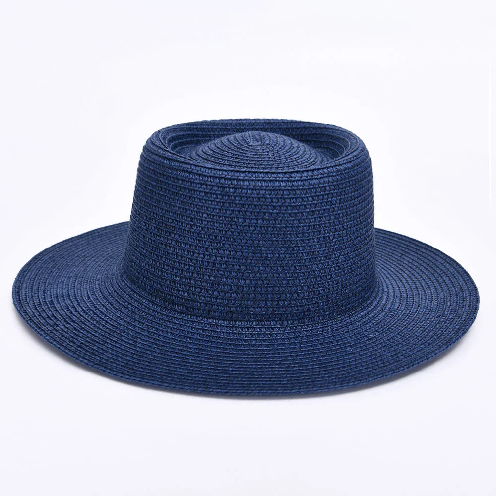 Elegant ladies' summer beach sun hat with wide brim, designed for sun protection and style in New Zealand
