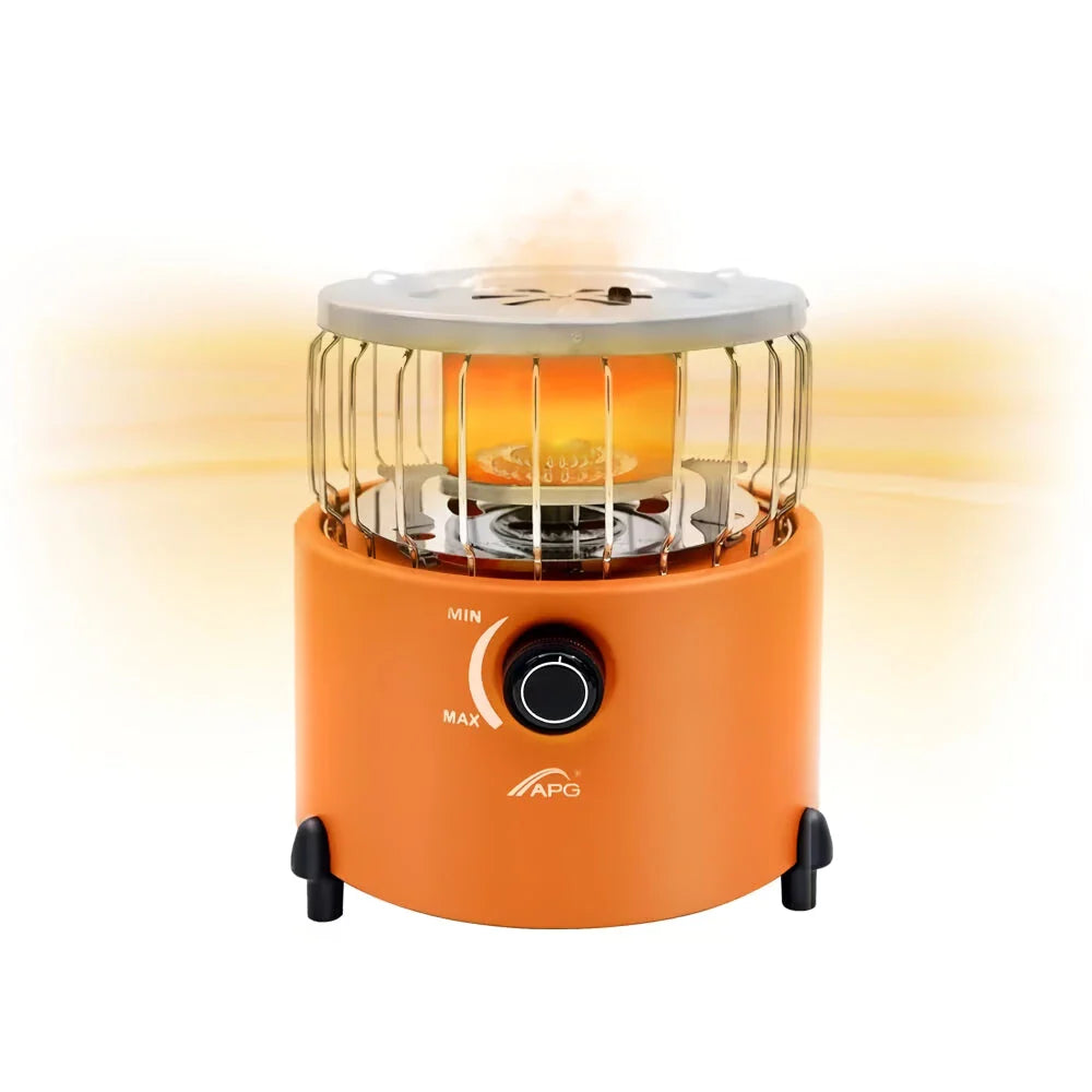 Versatile Portable 2-in-1 Camping Stove and Gas Heater for Outdoor Adventures