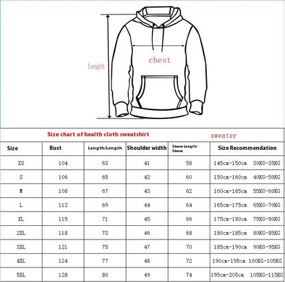 Trendha's 3D printed hoodie in vibrant colours, featuring a unique design and topstitching pocket for a modern, casual look.