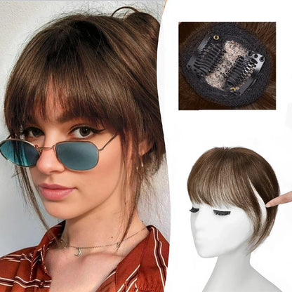 Premium 3D Bangs Wig Set in various shades for concealing uneven hairlines and adding volume to hairstyles