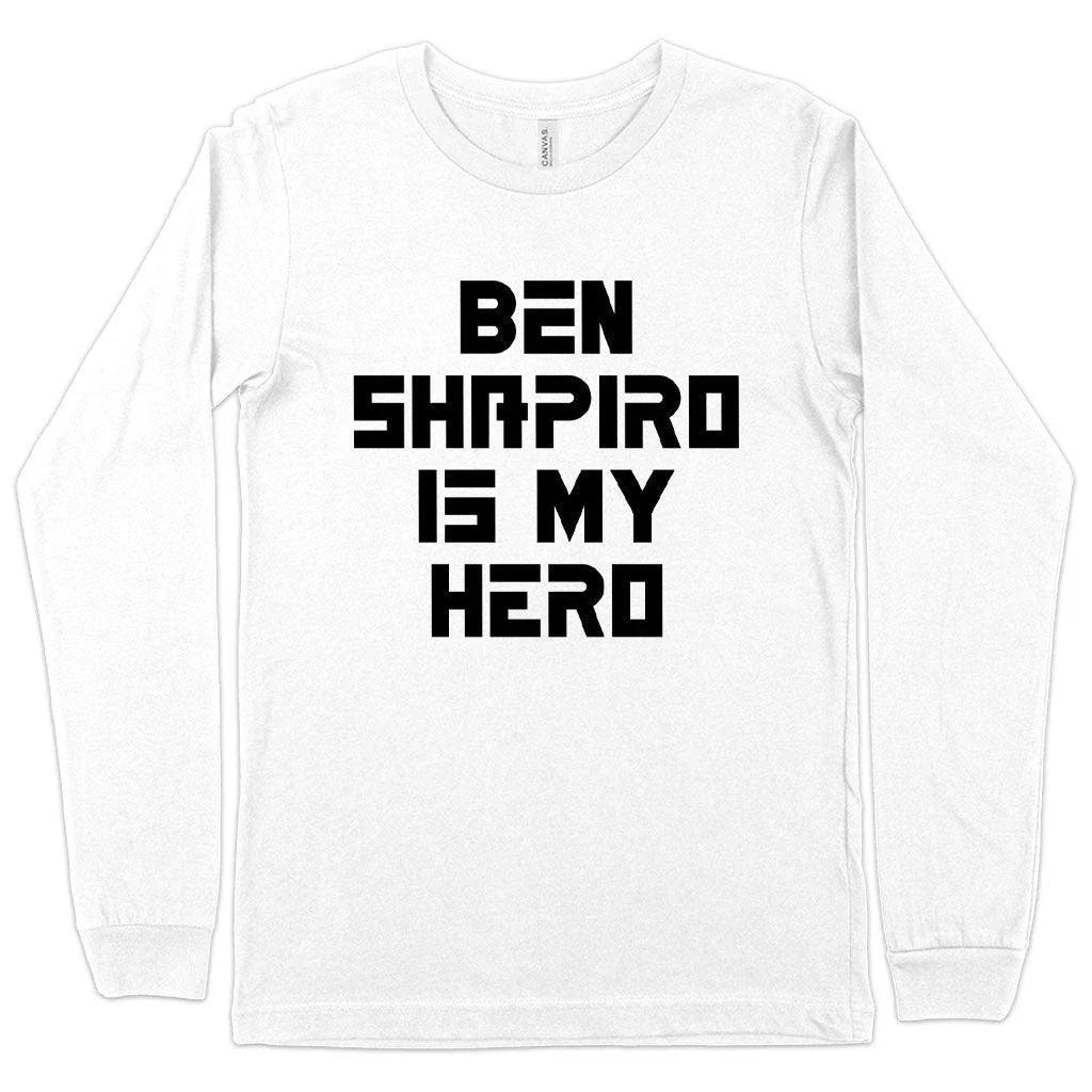 Comfortable and versatile Ben Shapiro long sleeve t-shirt, made with premium Airlume cotton and sustainable practices.