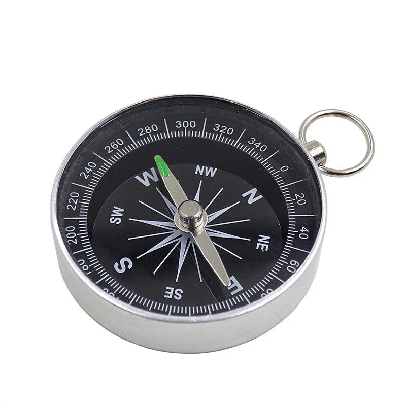 Compact and Durable Outdoor Compass Keychain for Kiwi Adventures - Premium Aluminium Construction with Tempered Glass Face