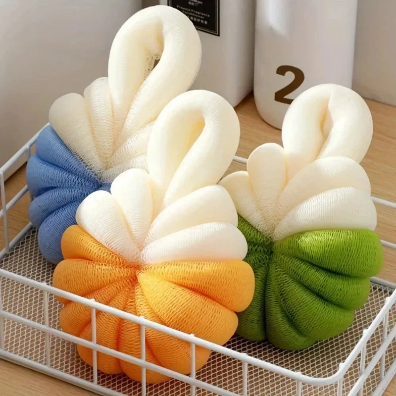 Shopfluxpro NZ Stylish Pumpkin-Shaped Bath Sponges for Relaxing Showers