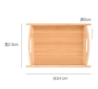 A beautiful, natural bamboo serving tray with a warm brown hue, perfect for hosting and organizing in any Kiwi kitchen.