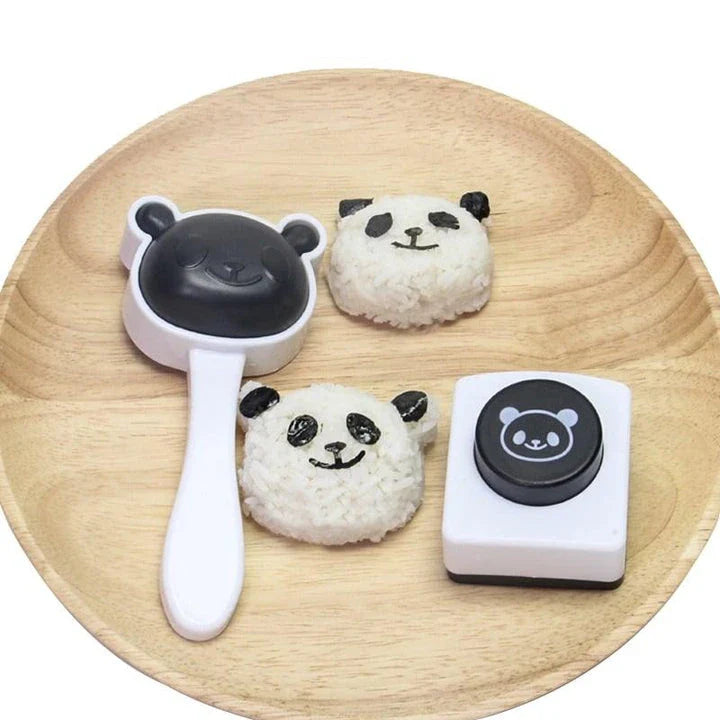 Eco-Friendly Panda Sushi Mold Kit - Durable, BPA-free Plastic Sushi Mould for Easy DIY Sushi Rolls