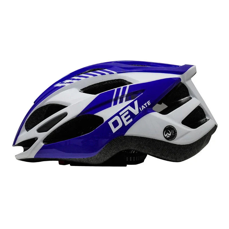 Plus-size cycling helmet with artistic graphics, lightweight and breathable design for comfortable and safe cycling