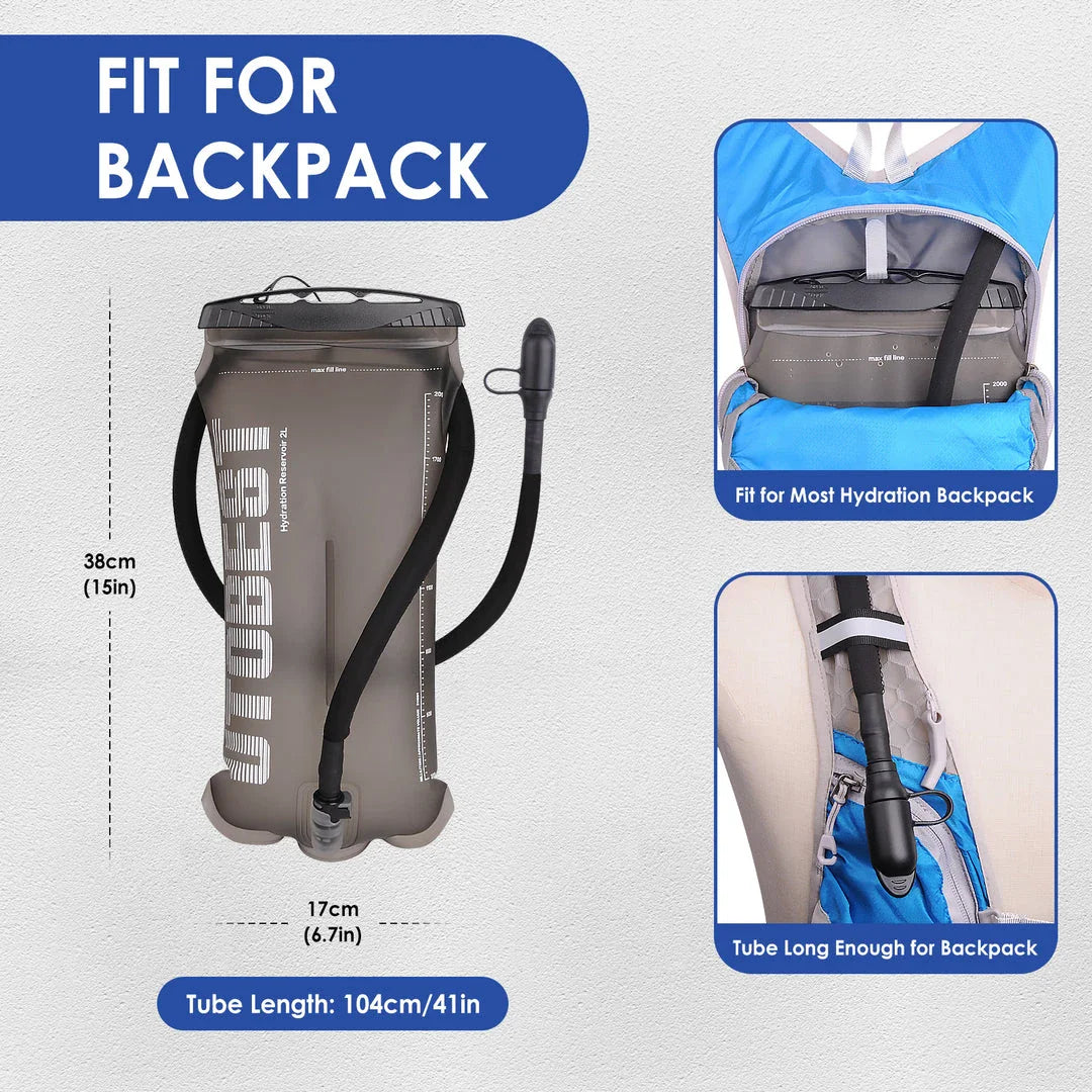 Premium multi-capacity hydration bladder for outdoor activities, featuring durable TPU construction, high-flow bite valve, and versatile capacity options.