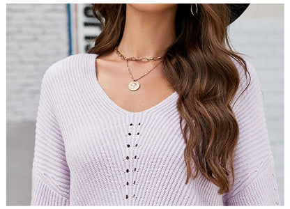 Cosy and stylish V-neck pullover sweater in a range of classic colours, made with premium New Zealand-sourced acrylic.