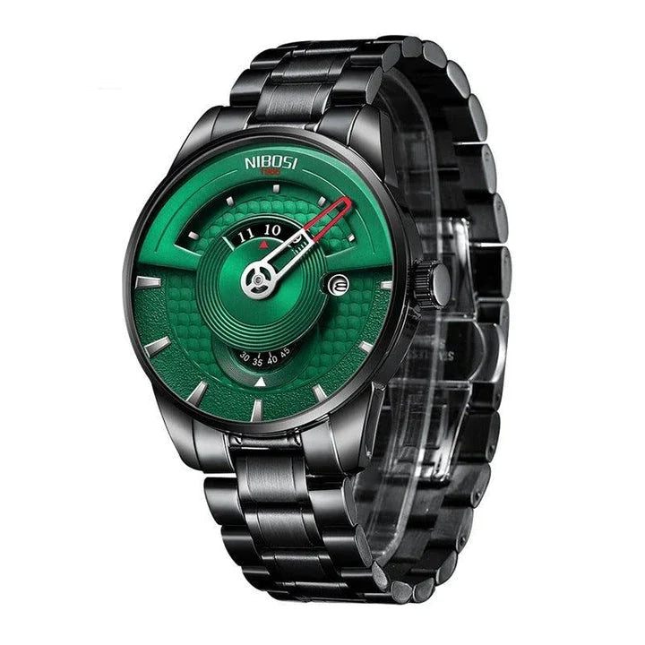 Stylish and durable quartz waterproof watch for the modern Kiwi bloke, featuring an alloy case, stainless steel strap, and a range of eye-catching colours.