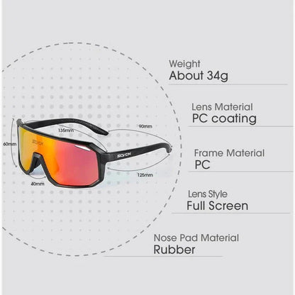 Rugged multi-sport sunglasses with UV400 polycarbonate lenses, perfect for outdoor activities like cycling, hiking, and driving in New Zealand