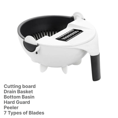 Versatile 2-in-1 Vegetable Slicer and Fruit Strainer - a compact and efficient kitchen tool that combines multiple functions into one