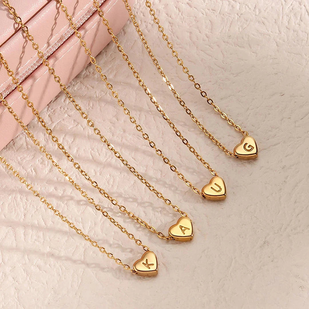 Gold-Plated Love Letter Necklace with Unique Mood Tracking Feature