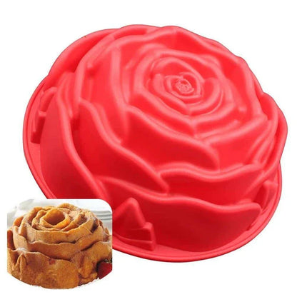 Flower-shaped silicone cake molds in vibrant colors, perfect for baking unique and eye-catching treats in New Zealand